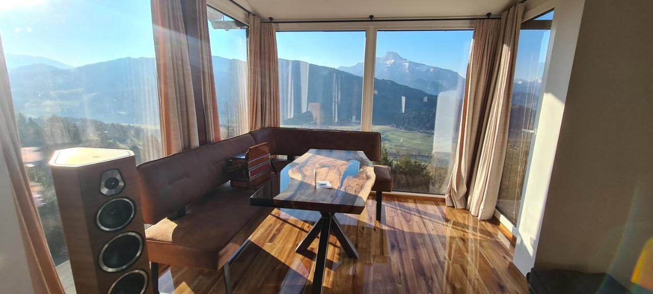 Ruhige Bergvilla In Alleinlage Am Mondsee Mit Seeblick Bergblick Und Whirlpool Innerschwand Exteriör bild