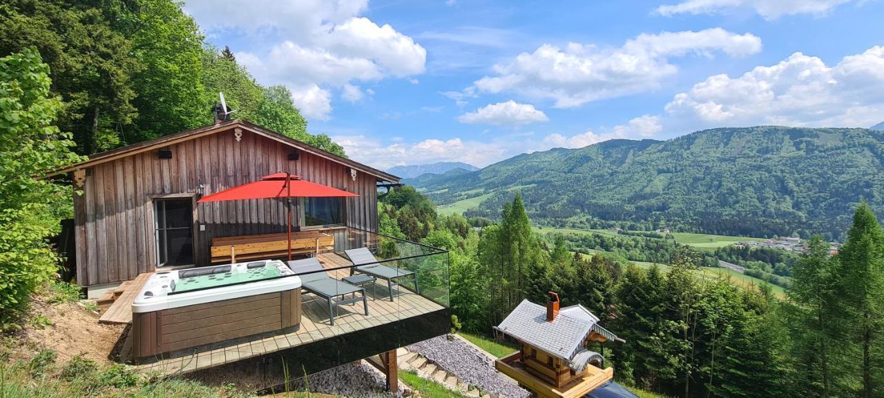 Ruhige Bergvilla In Alleinlage Am Mondsee Mit Seeblick Bergblick Und Whirlpool Innerschwand Exteriör bild